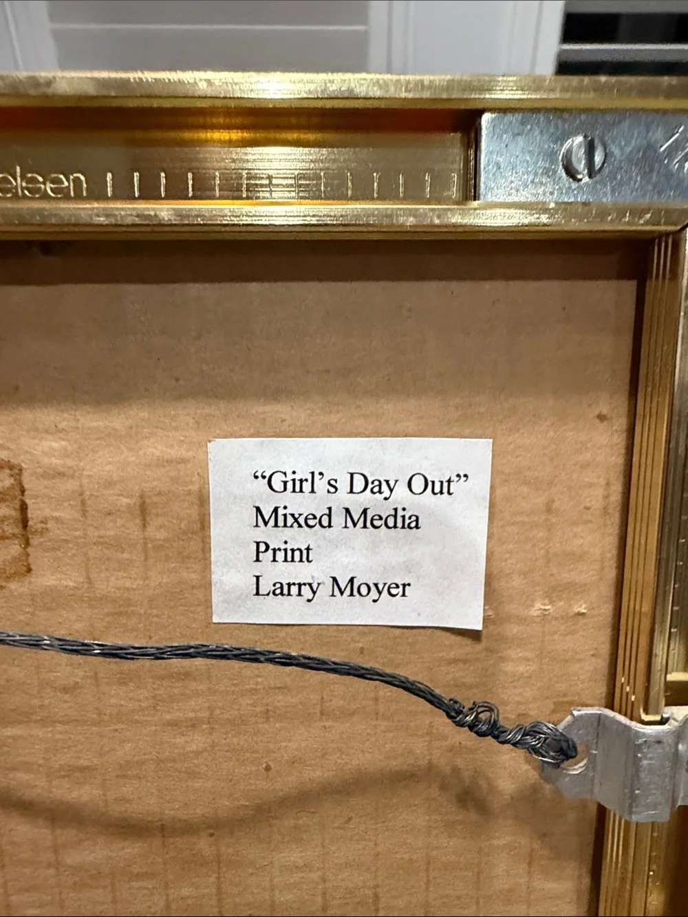 Larry Moyer Girl’s Day Out Signed Mixed Media Print Framed Fashion Art 2016
